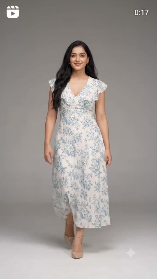 First dress look shown in Ananya's summer Reel